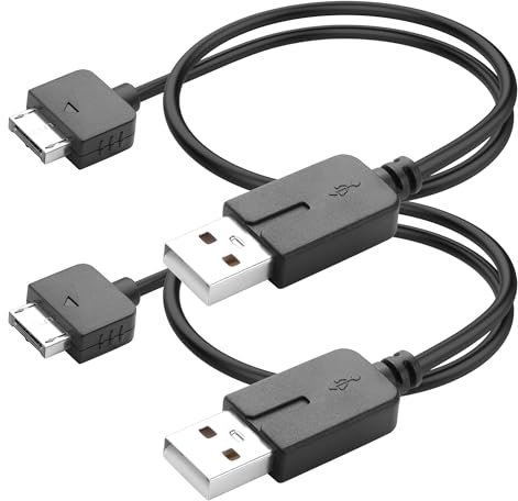 YAODHAOD 2 cables de 1,2 m y cable de carga para PSP Vita PS Vita, sincronización de datos