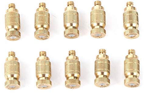 Messingnebel -Düsen, Zerstäubungsspray -Spray -Brand -Sprinkler Kopf Messing Nebel Düsen Misting Nebelspray für Garten, Terrasse, Gewächshaus