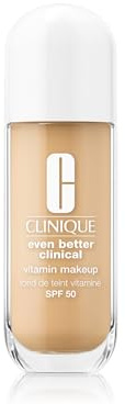 Clinique Even Better Clinical™ Vitamin Makeup SPF 50 – Skin Tint Foundation | Leichte Foundation mit Vitamin C, E & B3, strahlendes Finish