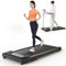 UREVO Smart Walking Pad, kompaktes Leises Laufband Schreibtisch, mit Sechs-Punkt-Stoßdämpfung, Workout-App mit Track Insights und MIIT-Modus, Max. Belastung 136KG für Zuhause/Büro 2.5 PS