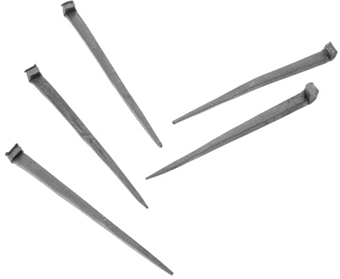 KOMBIUDA 5 Pezzi Chiodi in Ferro Battuto per Modelli di Legno Chiodini Resistenti per Lavori di Falegnameria Accessori Barche in Legno con Rivestimento Punta Fine per Riparazioni e