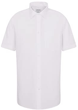 Seidensticker Herren Mens Regular Shortsleeve Businesshemd, Weiß(003001), 41 EU