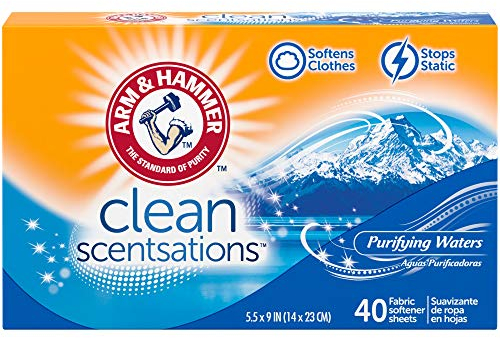 Arm & Hammer Clean Scentsations Weichspüler, reinigendes Wasser, 40 Stück