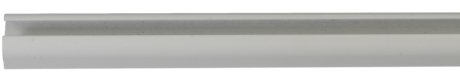 Liedeco Vorhangschiene 150S Schleuderschiene aus Aluminium weiß L 120 cm