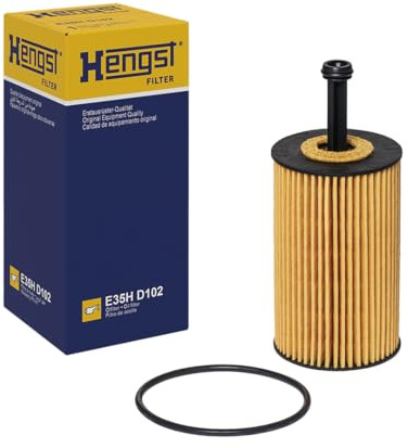 HENGST - Ölfilter E35H D102 - Öl-Filtereinsatz für KFZ | Hochwertiger Motorölfilter für KFZ mit Otto- oder Dieselmotor - Robuster Ölfilter mit hoher Schmutzaufnahmefähigkeit