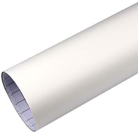 TipTopCarbon 6,57€/m² Autofolie Matt Weiß 1m x 1,52m Auto Folie BLASENFREI mit Luftkanälen 3D Flex