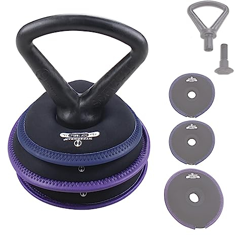 HYPERWEAR Soft Adjustable Kettlebell 25 lbs 11,3 kg | Kugelhantel mit Verstellbares Gewicht | Premium Qualität für Gym, Fitness zu Hause und Crossfit