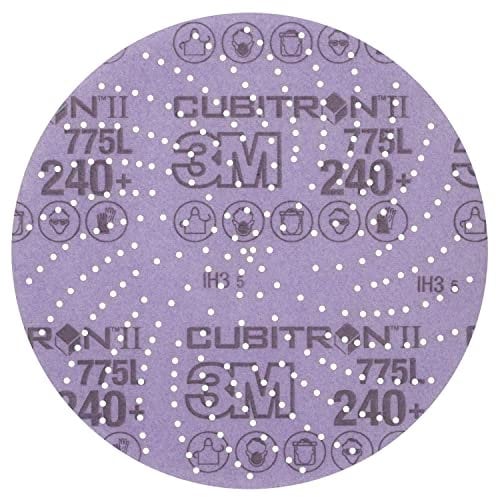 3M Cubitron il Disco con Supporto in Film 775L, 152 mm, 240+, Sabbia Pulita, 50 Dischi per Confezione