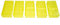 Armerah 18650/16340/CR123A eCig Battery Protective Case Opaque Plastic 5 Pack Yellow