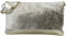 SH Leder Echtleder Umhängetasche Clutch kleine Tasche Abendtasche 24,50x15cm Ely G149 (Hellgold)