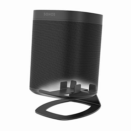 Monzlteck Desktop Stand for Sonos One,One SL, Compatible with Play1,Speaker Mount,Solid Metal (Black)