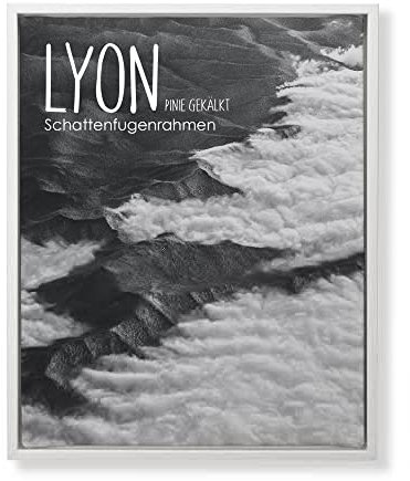 BIRAPA Lyon Keilrahmen für Canvas 80x150 cm in Pinie Gekälkt, Rahmen für Leinwände, Leerrahmen für Leinwand, Schattenfugenrahmen für Keilrahmen, Leinwand Rahmen