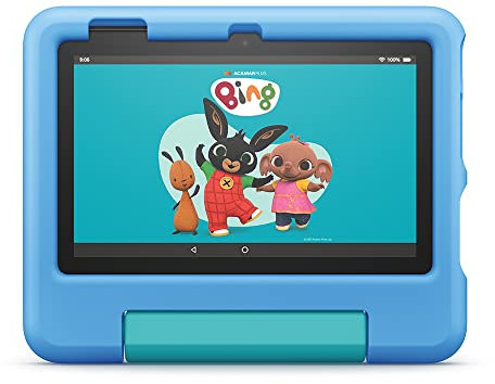 Amazon Fire 7 Kids tablet | 7 display, ages 3–7, includes ads-free books, games and videos that children love, parental controls, 10-hour battery, 16 GB
