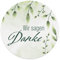 Danke Aufkleber rund 4,5 cm - Wir sagen Danke Sticker ideal für Hochzeit, Geburtstag, Dankeskarten & Give Aways (40x Stück, Buchsbaum)