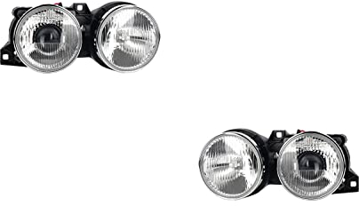 Johns, Scheinwerfer Satz passend für 3er Scheinwerfer E30 09/87-01/92 Super-De/H1 Set links & rechts