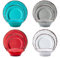 LEHAHA BPA Free Rustic Melamine Plate and Bowl Dinnerware Set Perfect for Indoor Outdoor Dining Party, Camping, 12 Piece Unbreakable Dinnerware Set, Service for 4