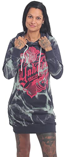 Yakuza Damen Crests Burning Hoodie Kleid