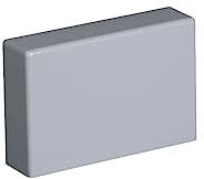 10m KOMIB Kabelkanal/Kabelkanäle/Kabelführung - Verschiedene Größen und Farben - Schraubbar - 5 x 2m Stangen - (Grau - Steingrau, Endkappe für 110 x 60 mm)