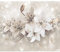 murando Fototapete Premium-Vlies Blumen Lilien 350x256cm Foto Tapete Schlafzimmer Wohnzimmer Moderne Vliestapete XXL Wandtapete Motivtapeten Bildtapete 3d Effekt Wand Dekoration Flur Diamant Ornament