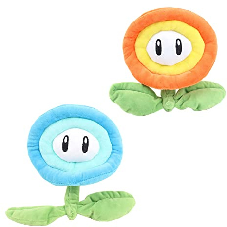 Laruokivi Anime Feuer Blume, EIS Blume Plüsch Spielzeug Weiche gefüllte Puppe 6.7'' Set von 2-teiligen