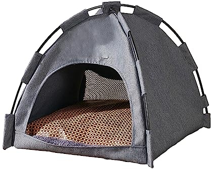 Facynde Portatile per Gatti Tipi, Cuccia per Cani da Esterni, Portatile, 42 x 42 x 38 cm, per Cuccioli di Tipi, Gatti, Lavabile, per Cani, per Gatti, Cani