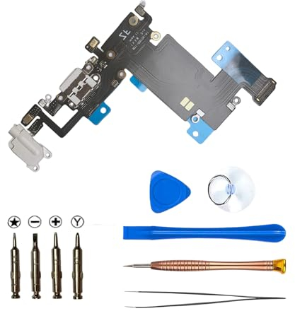 sumsaruune Dock Connector für iPhone 6s Plus - Ladebuchse Flex Kabel - Kopfhöreranschluss/Mikrofon/Antenne mit Reparaturwerkzeug-Sets