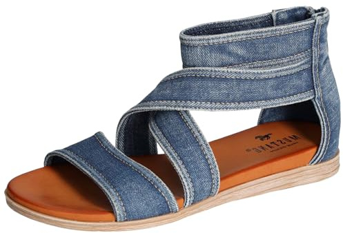 MUSTANG Femme 1424-806 Sandale, Bleu Jeans, 37 EU