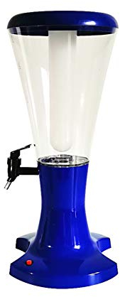 Dispensador de bebidas con torre de cerveza, dispensador de bebidas con luces LED, grifo y tubo de hielo extraíble, torre de cerveza de barril frío de 3 litros para bar, dispensadores de bebidas helad