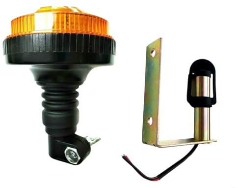 MelTruck® LED Rundumleuchte mit 4 Blitzmuster mit Aufsteckrohr ECE R65 R10 E9 LKW PKW Traktor