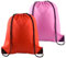 PLULON 2 Stück Kordelzugbeutel, Großpackung Kordelzug-Rucksack, Rosa, Rot, Kordelzug-Rucksack, Sport-Gymnastikrucksack, Taschen für Yoga, Reisen, Outdoor-Sport