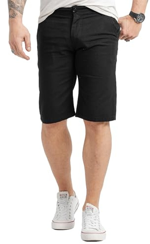Rock Creek Leinenshorts Herren Sommerhose Kurze Hose RC-2370 | Leinenshorts für Herren, leichte Sommerhose und kurze Freizeithose für Alltag, Urlaub, Strand und Freizeit