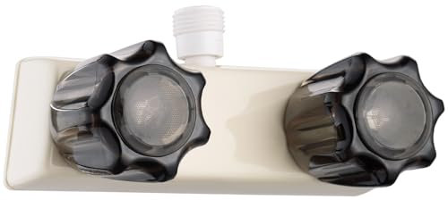 Wohnmobil-Duscharmatur, Doppelgriff-Camper-Duscharmatur mit Acrylknöpfen, 10,2 cm Wohnmobil-Duschventil-Umsteller, Wohnmobil-Außendusche für Wohnmobil, Wohnmobil, Außen- und Innen-Badezimmerdusche