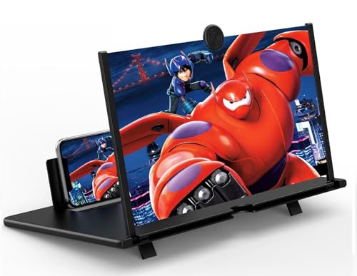 Chililon Lupa de Pantalla, Lupa Pantalla movil,18 Pulgadas HD Amplificador Pantalla movil, Pantalla Aumento movil, Pantalla moviles Lupa,antiluz Azul Lupa de Pantalla 3D para Ver vídeos de películas