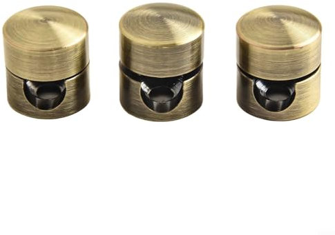 3pcs Metal Cable Holders for Organizing Cords and Wires and Stylish Wire Organizers (bronze)