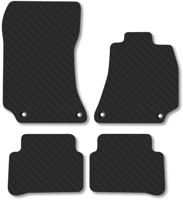 Mercedes E-Class (2013-2016) [Estate, Saloon] 5mm Rubber Car Mats | Heavy Duty Rubber Tailored Fit Floor Mats Full Coverage Durable Waterproof Accessories Easy Clean Anti Slip Made in the UK