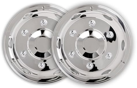 2 Stück LKW Radblenden 17,5 gewölbt mit Radmutterkappen Radkappen Transporter