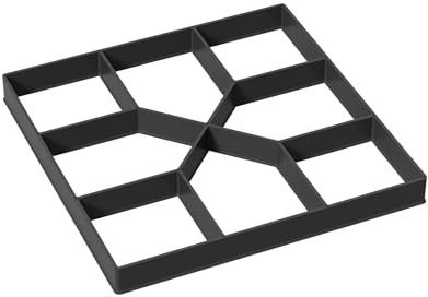 YARDIN Gehweg Form DIY Pflasterform 40x40x4cm,Garten Schablone Kunststoff Gehwegplatten Quadratisch Beton Pflastersteine Terrassenplatten,1PC