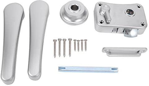 Sirxlevcy Cerradura de Puerta de Inodoro RV Cerradura de Puerta de BañO Cerradura de Manija de Pestillo de de Caravana Accesorios de RV