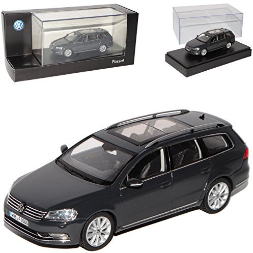 Volkwagen Passat B7 Ab 2010 Variant Kombi Dunkel Grau Schwarz 1/43 Schuco Modell Auto Modellauto