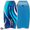 GOPLUS Bodyboard, Schwimmbrett Schwimmboard leicht tragbar für Strand, Meer, Surfboard, Sup-Board mit Handgelenksleine, Surfbrett für Kinder Jugendliche Erwachsene (104cm,Blau+Welle)