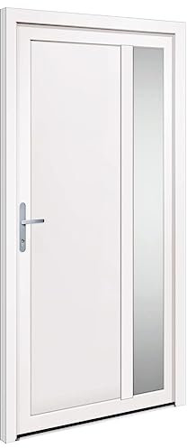 Kangqiling 3157096 - Puerta de entrada blanca 108 x 208 cm de PVC