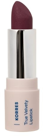 KORRES True Velvety Lipstick Deep Berry 29, Lippenstift mit intensiver beeriger Farbe & cremiger Textur, hohe Deckkraft & Semi-mattes Finish, vegan, 3g