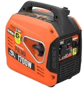 GENERGY Palma 1700 Watt Stromerzeuger Benzin Inverter, reine Sinus Kurve, 4L Tank, super leise 58dB (A) 7m, Campinggenerator, Notstrom, Stromgenerator