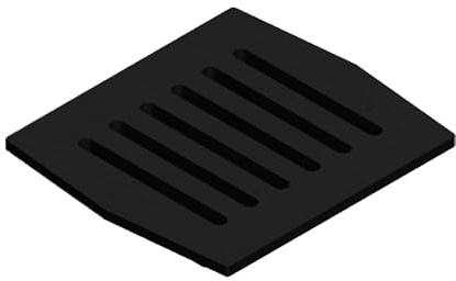 Kaminrost/Ascherost Eckig 235 x 209 x 23 mm passend für Dovre 1900 ** Kaminöfen inkl. Modellübersicht - Ascherost Kamin aus massivem Stahl - Feuerrost feuerfest & hitzebeständig
