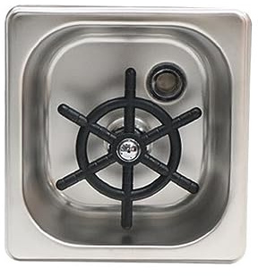 Stainless Steel Automatic Cup Washer Cleaner Glass Rinser Beer Glass Steaming Pitcher Rinser for Hotel Bar Coffee Milk Tea Cup