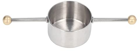 Pressa Caffè Dosatore in Acciaio Inox, Dosacaffè per Moka con Misurino Doppio - Precisione e Comfort per un Caffè Perfetto a Casa e Bar