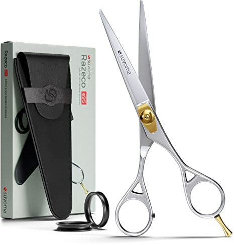 Suvorna 6 zoll haarschere friseurschere profi - haarschneideschere - hair cutting scissors -barber scissors - friseur schere kinder - haar schere klein. Exklusiv für Damen/Herren und Salongebrauch.