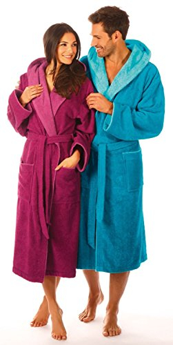 Egeria Peignoir Mixte, Coton, 728/733 Vivid Rose/Rose, L