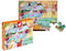 Janod Tast-Puzzle für Kinder, ein Tag im Zoo, 20 Teile, davon 7 mit Textur, Lern- und Tastspiel, Tastsinn, Feinmotorik und Konzentration, ab 2 Jahren, J02774