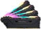 Corsair Vengeance RGB PRO 32GB (4x8GB) DDR4 3200MHz C16 XMP 2.0 Enthusiast RGB LED-Beleuchtung Speicherkit - schwarz